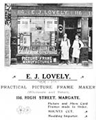 High Street/E.J. Lovely Picture Frame Maker No 116 [Guide 1903]